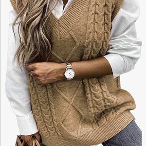 Sweater vest size medium runs oversized.